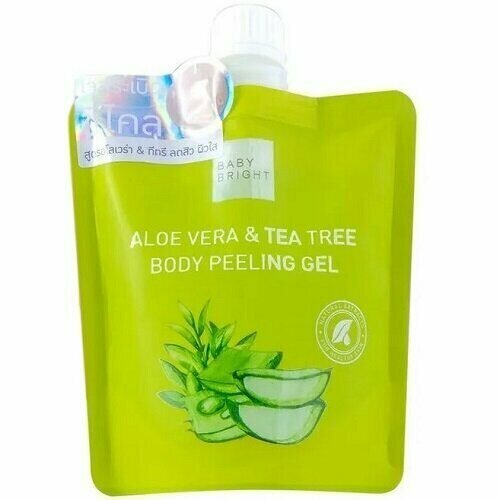 Пилинг-скатка для тела Baby Bright Aloe Vera  & Tea Tree Body Peeling Gel 200ml