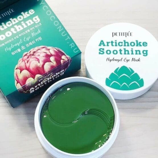 Гидрогелевые патчи с артишоком Petitfee Artichoke Soothing Hydrogel Eye Mask