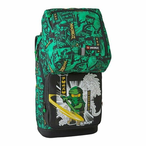 LEGO Рюкзак школьный Optimo 20 л с сумкой Ninjago Green 20238 2301