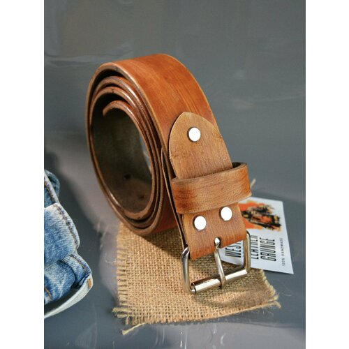 фото Ремень а. музылёвъ, размер 120, коричневый