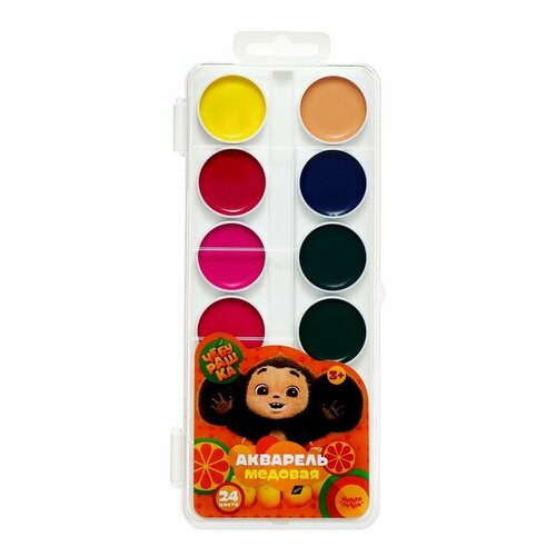 Акварель 24 цвета Мульти-Пульти Чебурашка 804₽