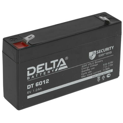 Аккумуляторная батарея для ИБП Delta DT , 6V, 1.2Ah - фото №8