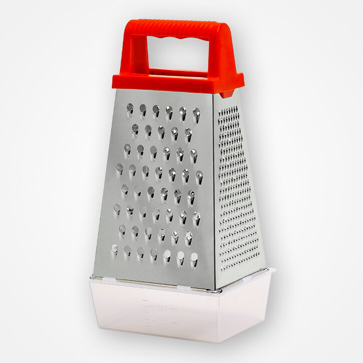 фото Терка никис Т- 2у. к, четерехгранная, пластиковая ручка с контейнером