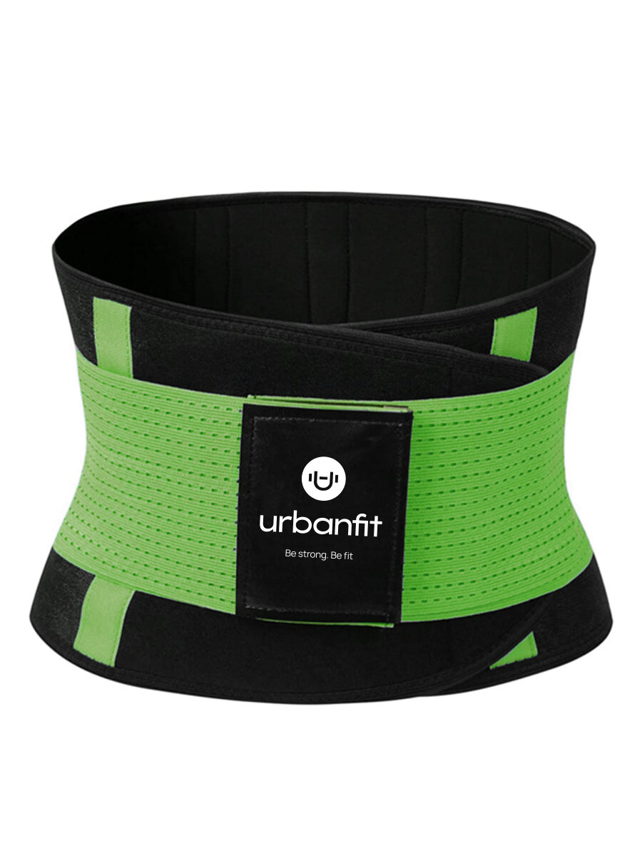 Пояс для похудения Urbanfit, размер XXL, зеленый