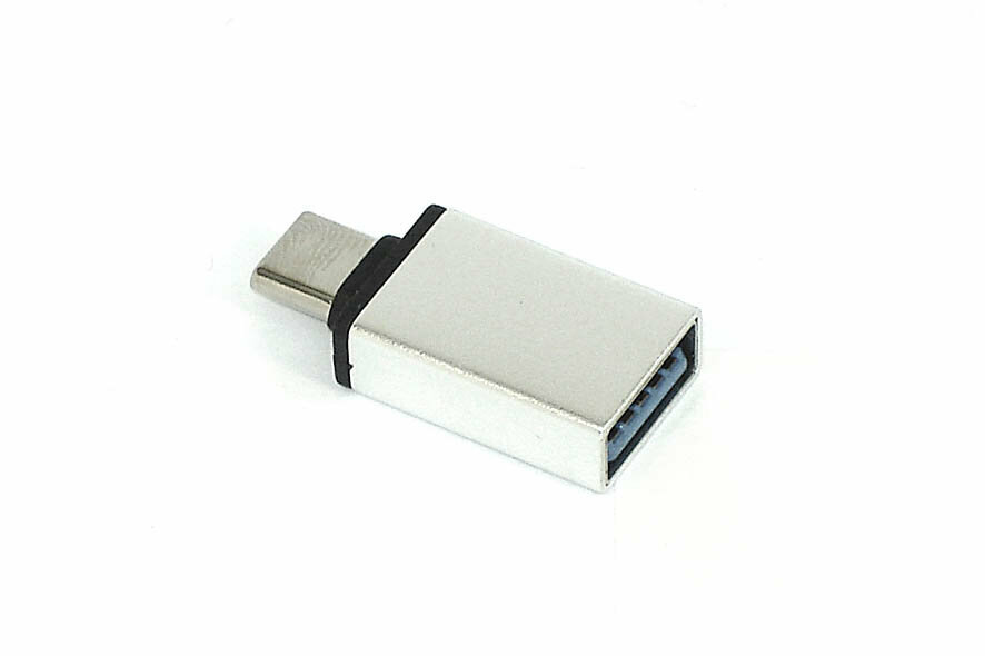 Переходник Type-C на USB 3.0 OTG серебристый