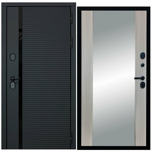 МХ-45 Зеркало 2050*960 Правая (Антрацит софт - Д15 Сандал белый)