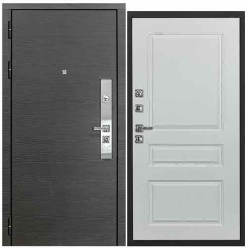 Дверь входная металлическая DIVA ДХ-39 2050х860 Левая Венге - Д13 Белый софт, тепло-шумоизоляция, антикоррозийная защита для квартиры
