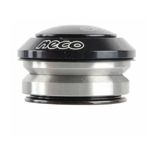 фото Рулевая neco h-52, 1-1/8"x44x30, безрезьбовая, интегрированная, пром. подшипник 41x45x45, черная