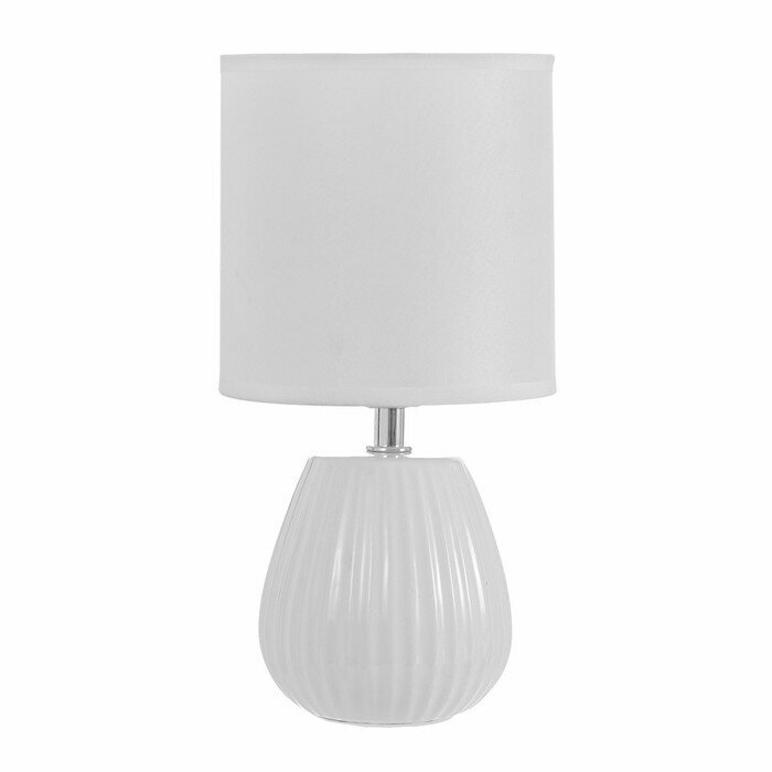 Настольная лампа "Арнелла" Е14 40Вт белый 14х14х28 см - фотография № 6