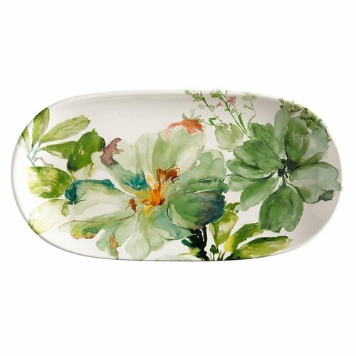Блюдо овальное Botanical, 33х17 см, керамика, Casa Domani, Австралия, CD696-DR0260