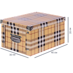 Коробка картонная 40x30x20 см клетка - изображение