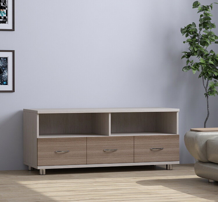 ТВ тумба Мебелинк 900-12 Ясень Шимо 115*45*45