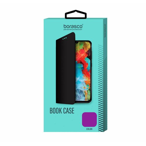 Чехол BoraSCO Book Case для Infinix Smart 7 фиолетовый