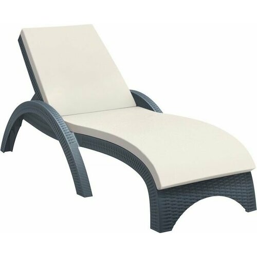 Шезлонг пластиковый Siesta Contract GS 1009 (Fiji) с матрасом 234/GS1009/1/ANT антрацит