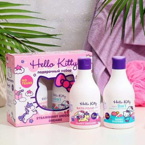 Подарочный набор Hello Kitty Strawberry Unicorn Dreams, 2*250 мл