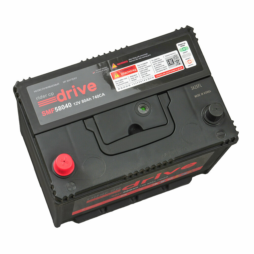 Аккумулятор RDRIVE ASIA 80 Ач 740А П/П 58040