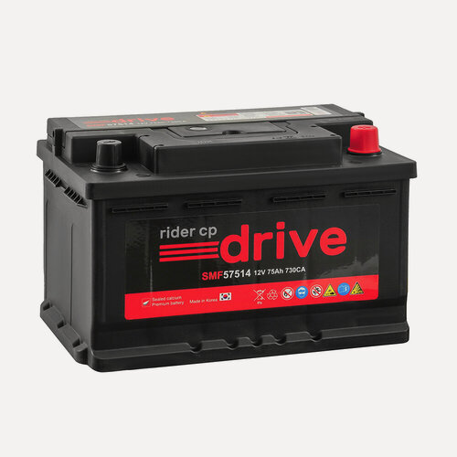 Изображение товара Аккумулятор RDRIVE 75 Ач 730А О/П 57514