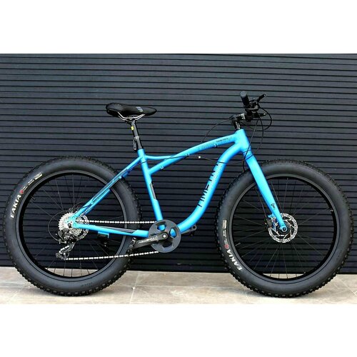 Велосипед Фэтбайк Fatbike Richiesto ТT1198s 26 Алюминиевая рама Гидравлический тормоз Взрослый Унисекс Подростковый Вездеход синий 3165000₽