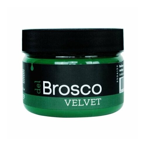 Краска интерьерная акриловая del Brosco Velvet хвойный зеленый 250мл.