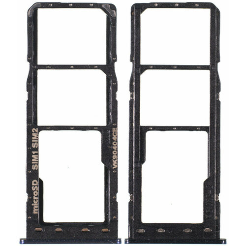 Лоток, держатель для Sim+SD Samsung Galaxy A50 (2019) SM-A505F / черный 5 pcs super amoled for samsung galaxy a50 2019 a505 a505f a505f ds a505fd sm a505fn ds a505a lcd display touch screen assembly