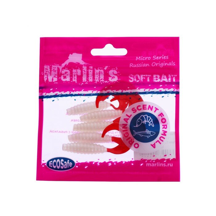 Marlin's Твистер Marlin's TW53, 5.3 см, 1.3 г, цвет T08RT, в упаковке 5 шт.