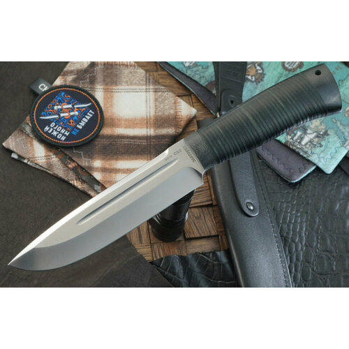 фото Нож с фиксированным клинком аир селигер, сталь 95х18, рукоять кожа