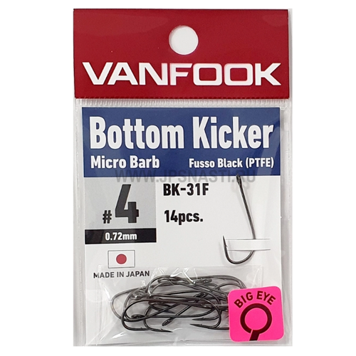 фото Vanfook крючки vanfook bk-31f #4 fusso black