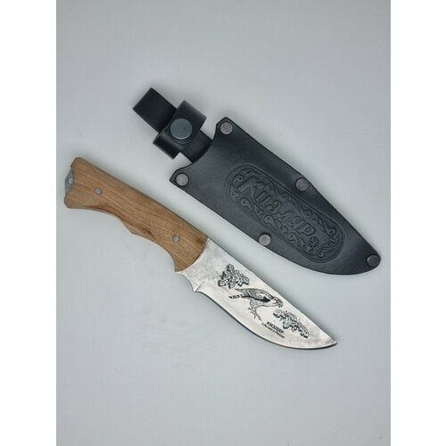 фото Нож с деревянной ручкой для туризма сталь сапсан кизляр 1