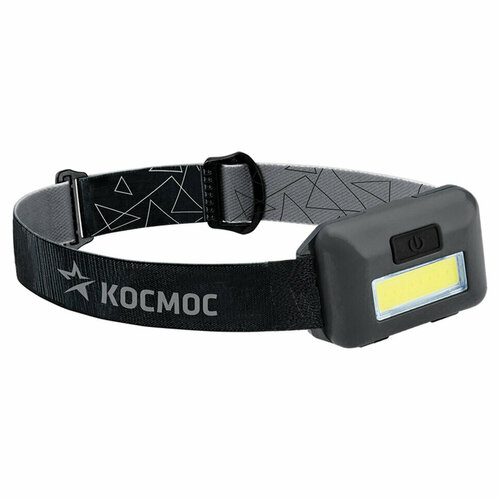 фото Фонарь налобный космос, 3 вт сов, 3 режима, питание 3хaaа (в комплект не входят), koc-h101-cob, 238275