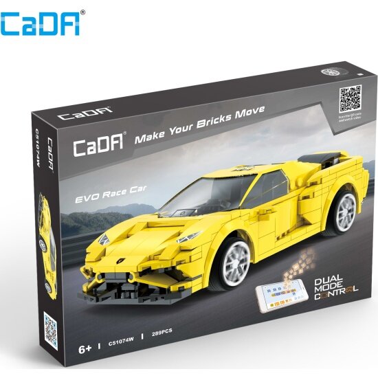 Конструктор CaDA C51074W Evo Race Car, 289 дет.