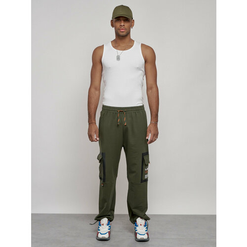  брюки MTFORCE, карманы, мембрана, регулировка объема талии, размер 48, хаки