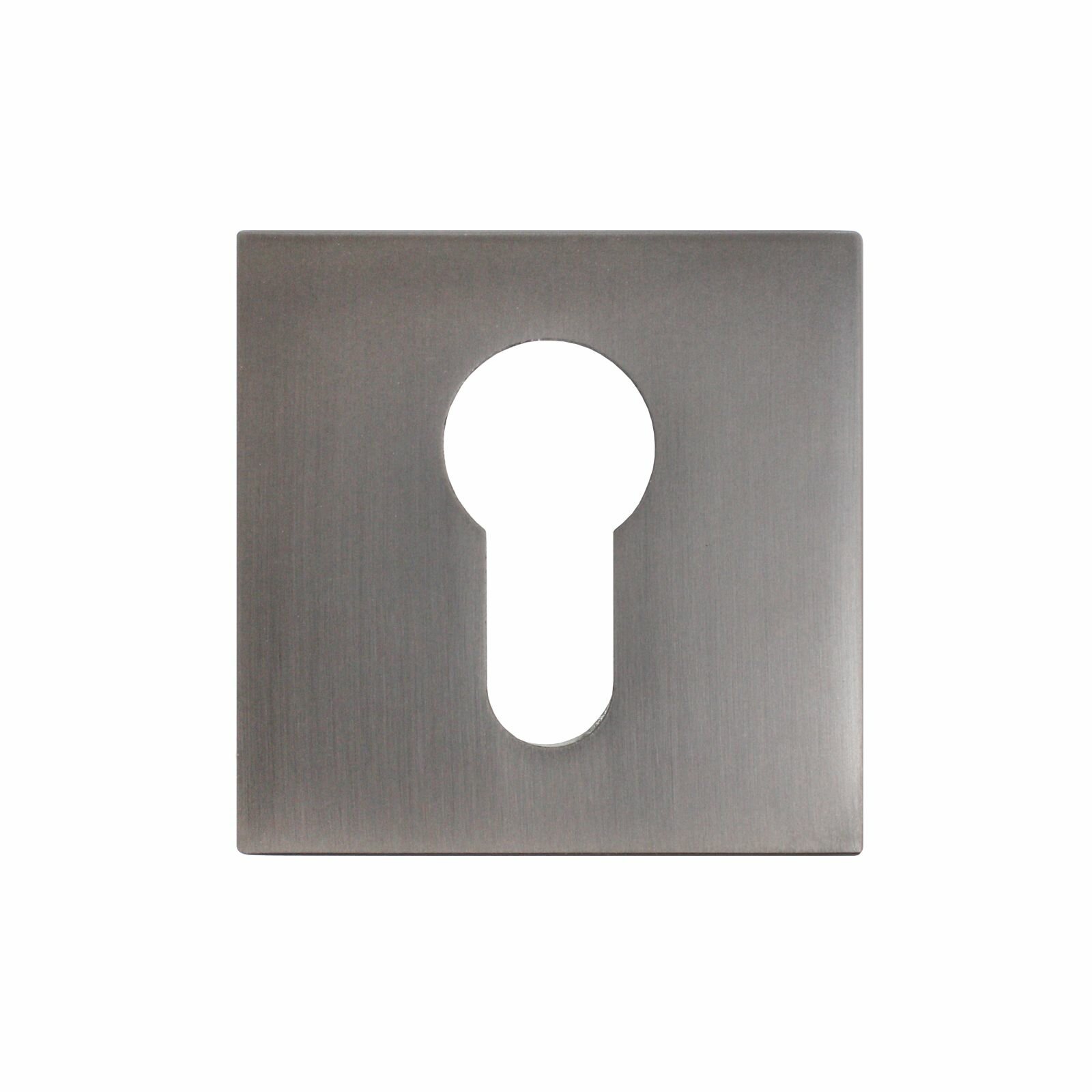 Комплект накладок дверных для цилиндрового механизма аллюр АРТ ET-S2 MBN (6240), графит - фотография № 1