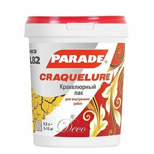 Кракелюрный лак PARADE DECO Craquelure L82 0,9л подарок на день рождения мужчине, любимому, папе, дедушке, парню