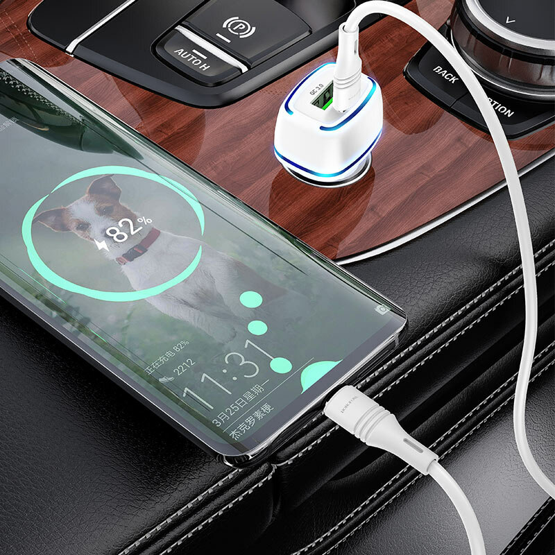 Автомобильное зарядное устройство BZ14A Mercury PD20W + QC3.0 набор — фото 1