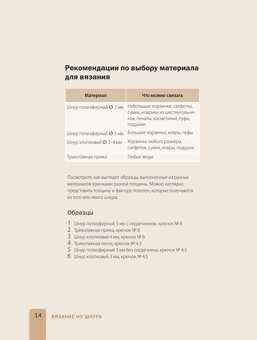 Вязание из шнура от А до Я. От ковра до рюкзака. Полный практический курс по вязанию крючком стильного декора, модных сумок и не только - фото №11