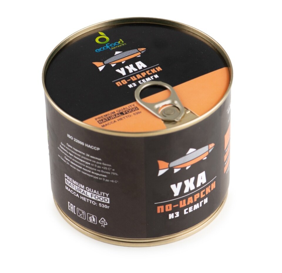 Уха EcoFood по-царски из семги 530г ООО "Эко Фуд" - фото №9