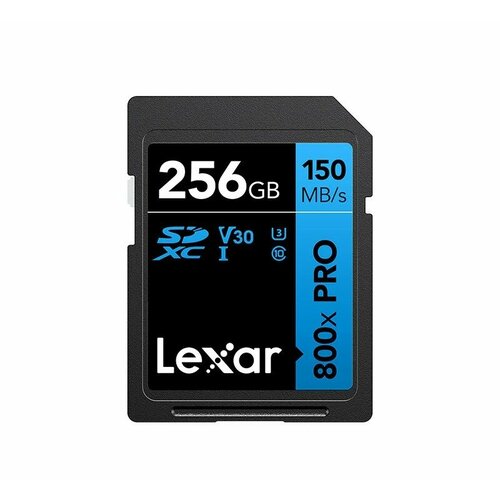 Карта памяти LEXAR Pro 800x SDXC UHS-1 U3 V30 256 ГБ