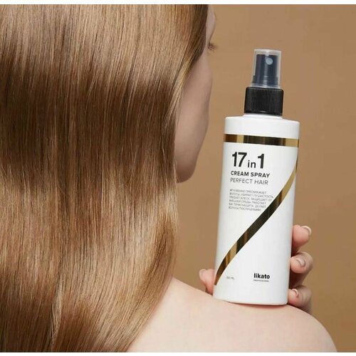 Likato Professional Спрей 17 в 1 для волос многофункциональный для укладки, восстановления и термозащиты, 250 мл спрей для ухода за волосами likato спрей для волос софт блонд smart blond
