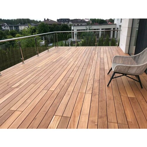 Террасная Доска Тик от бренда decking and flooring из Индонезии доска террасная cm decking natur 2200х135х25мм rowan рябина