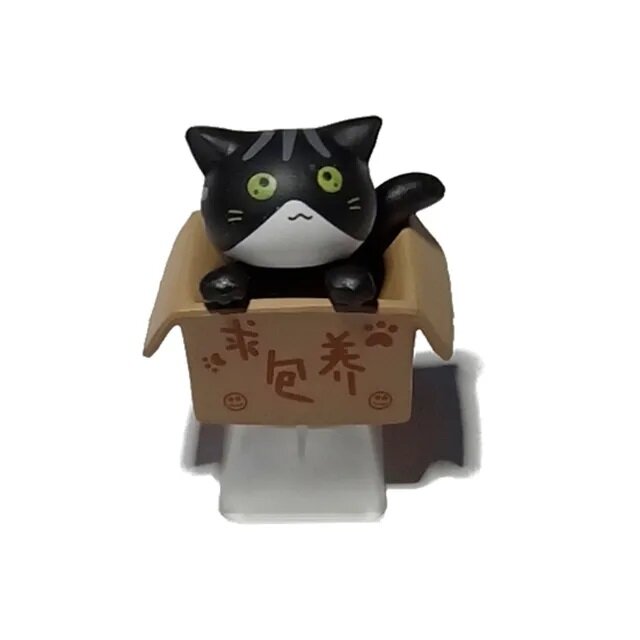 Кейкап "Кошечка в коробке" для механической клавиатуры