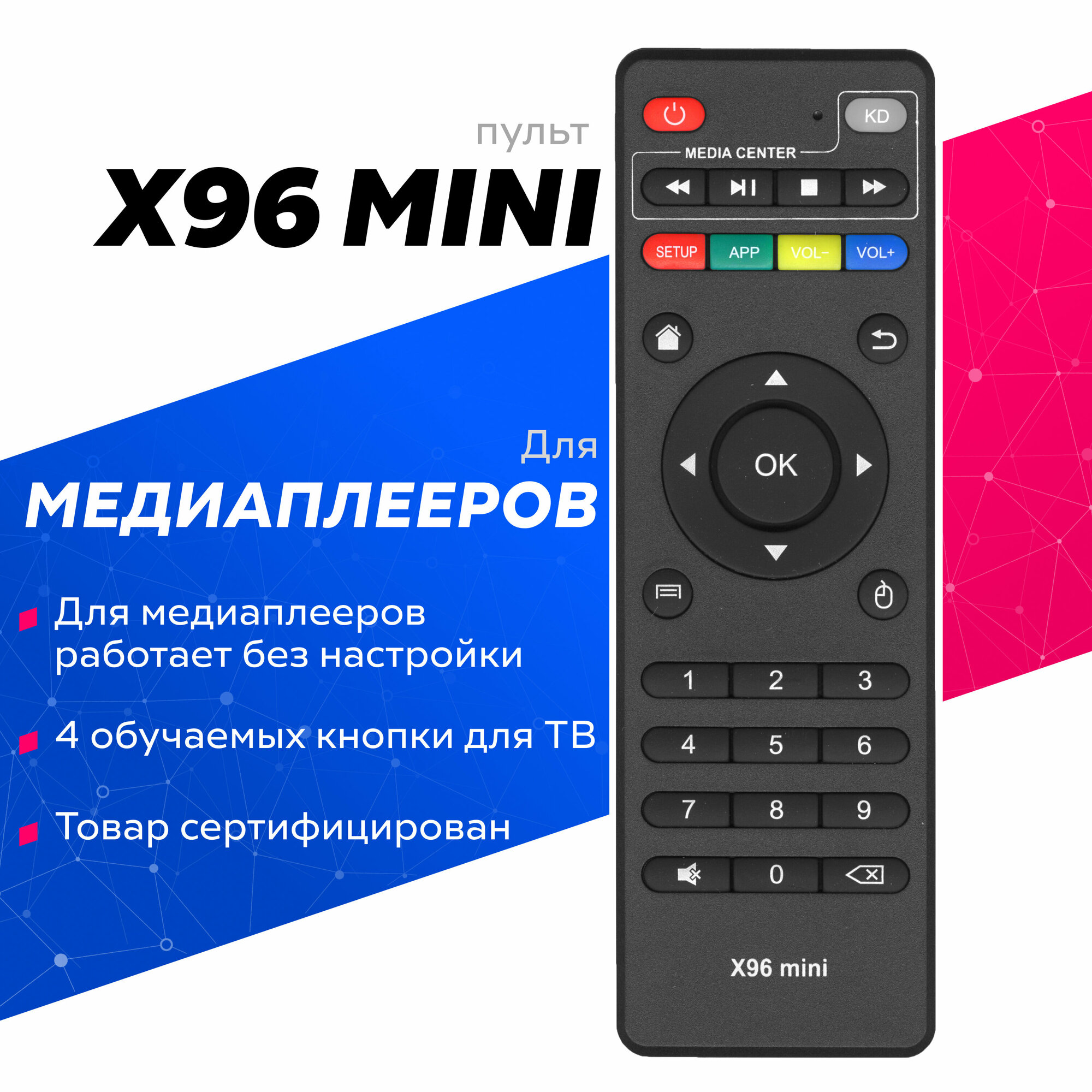 Пульт для смарт приставки TV BOX X96 mini