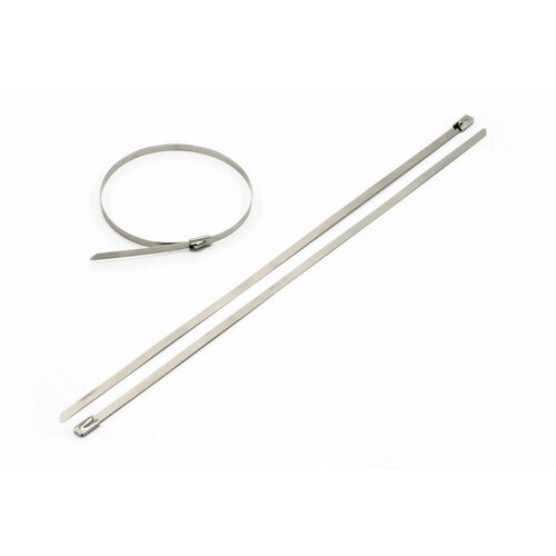 Стяжка хомут ленточный для термоленты 4.6x200мм (упаковка 4 шт.) металлический нержавеющая сталь