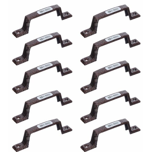 Ручка-скоба РС-60-С мм полимерное покрытие антик медный (комплект 10 штук)