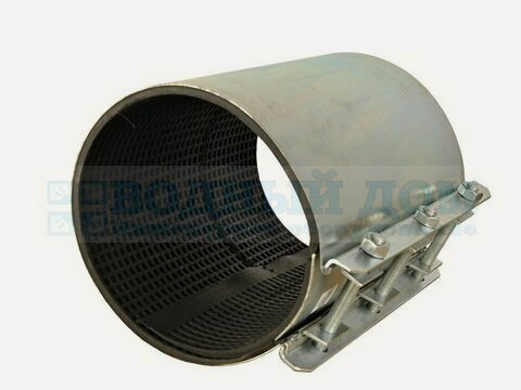 Изображение товара Хомут свертный оцинкованный "краб" Дн 159-170; шир.250