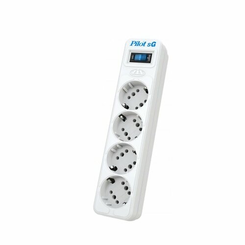 Сетевой фильтр ZIS Surge (Pilot SG 10M) protector Pilot SG 4 outlets (GP), 10A / 2.2kVt, automatic circuit-breaker, 10 m сетевой фильтр zis surge protector pilot sg max 5 outlets gp 15а 3 3 kvt automatic circuit breaker 1 8 m gfaphite