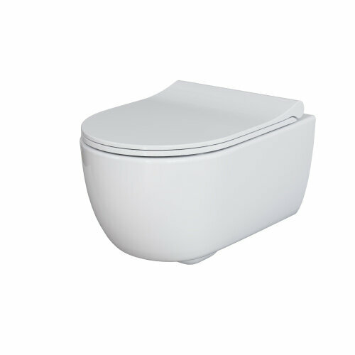 Унитаз Abner 103T20001R (545*360*330) белый подвесной безободковый, 1 место