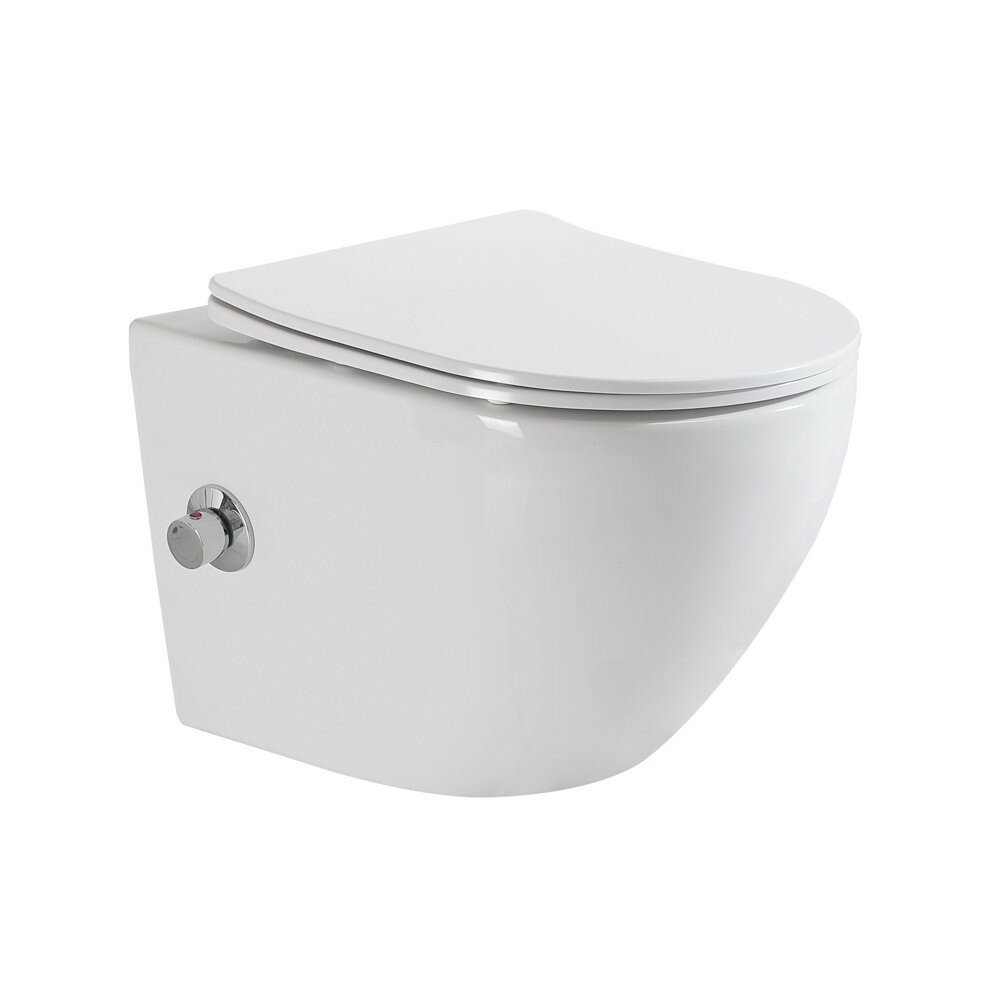 фото Унитаз подвесной BelBagno с сиденьем и креплением BB3105CHR-BS/SC