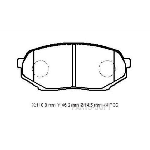 MTP GROUP CD6083 A623K KEBONO колодка дисковая 623/D6083/PN3380/PN3473 MR389505 F