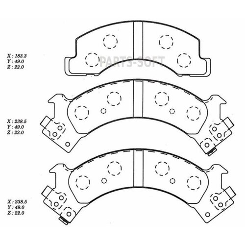 MTP GROUP CD4018M A360WK KEBONO колодка дисковая 360/D4018/PN4288 8944795830/897094710 F