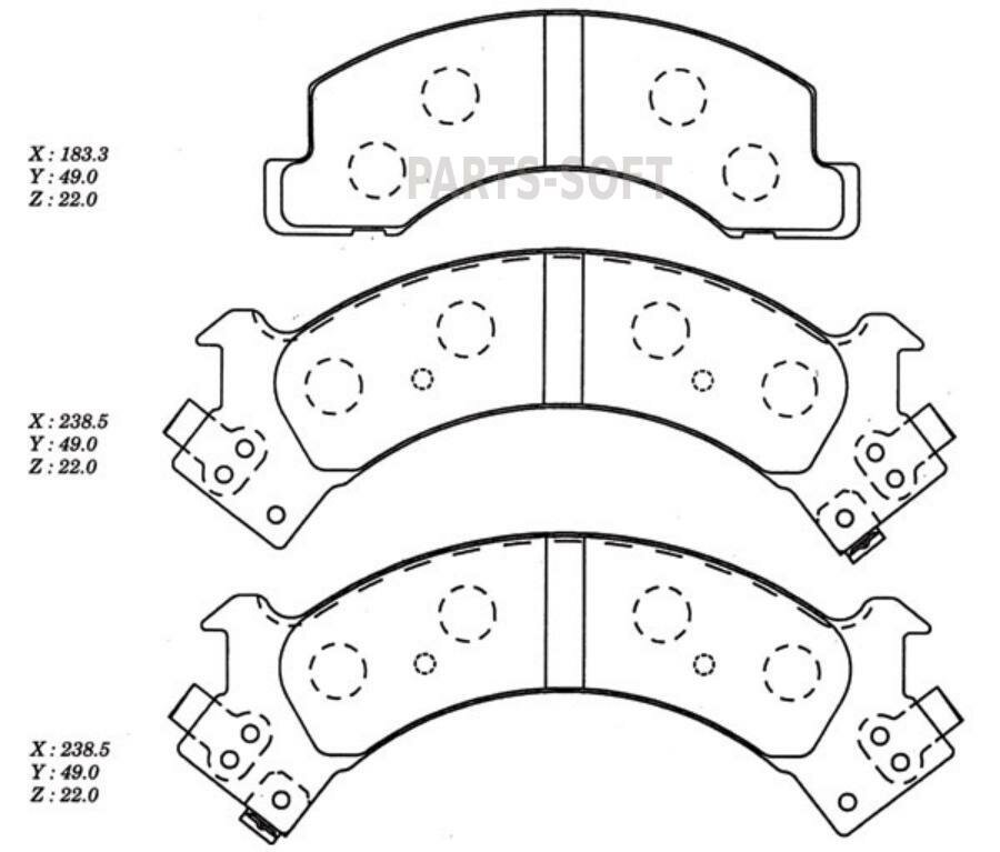 MTP GROUP CD4018M A360WK KEBONO колодка дисковая 360/D4018/PN4288 8944795830/897094710 F